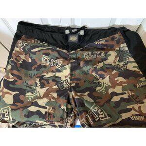 MMA Elite Board Shorts, men's size XL Green Camo‎